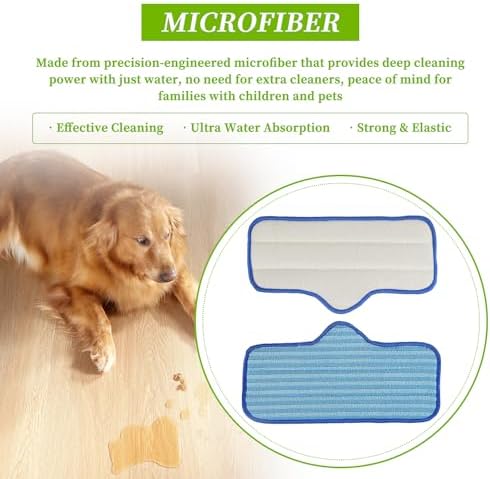EPLZON Reusable Microfiber Steam Mop Pad for Dupray Neat Steam Cleaner