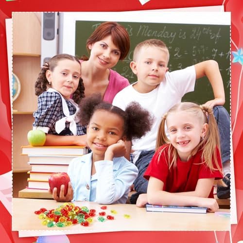 60pcs Mini Apples Acrylic Vase Fillers Back To School Decor