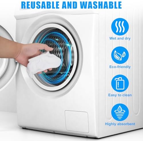 4pcs White Steam Mop Pads for Handheld Steam Cleaner