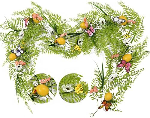 Artificial Lemon Garland 200cm Front Door Decor