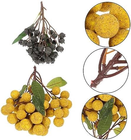 LIFKOME 2pcs Artificial Fruit Skewers for Photography and Decor