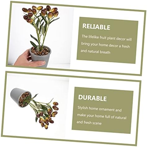 Cabilock Realistic Artificial Fruit Bonsai Decor