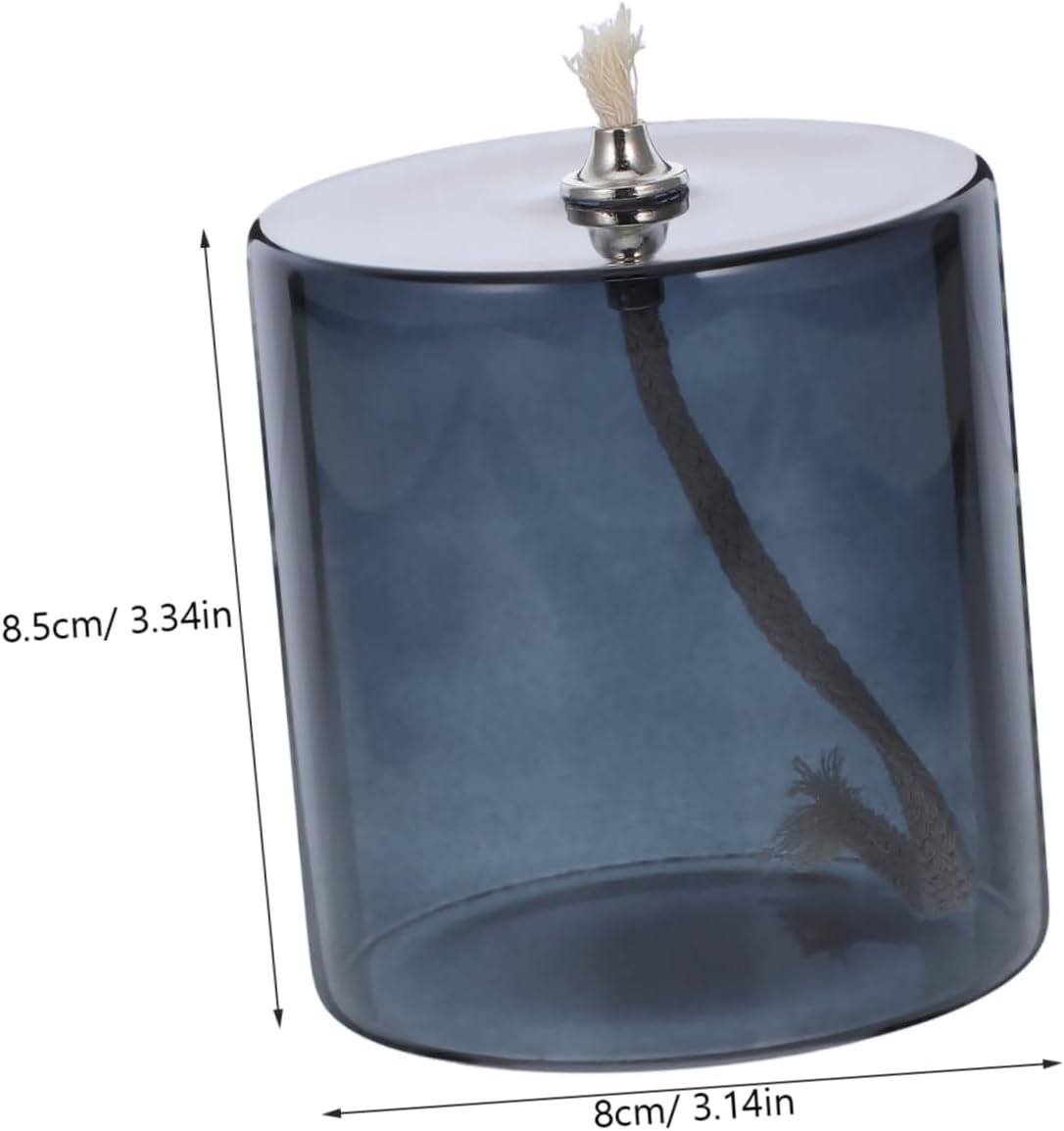 Stobaza Glass Oil Candle Holder Kerosene Lamp