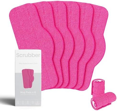 6-Pack Microfiber Mop Pads for Schenley Steam Mop
