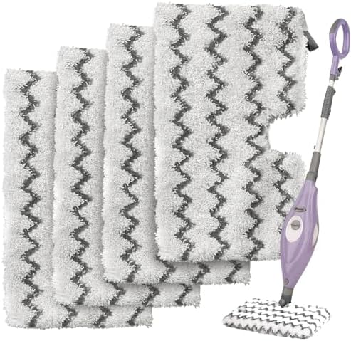 Extolife 4 Pack Steam Mop Pads for Shark Steam Mops
