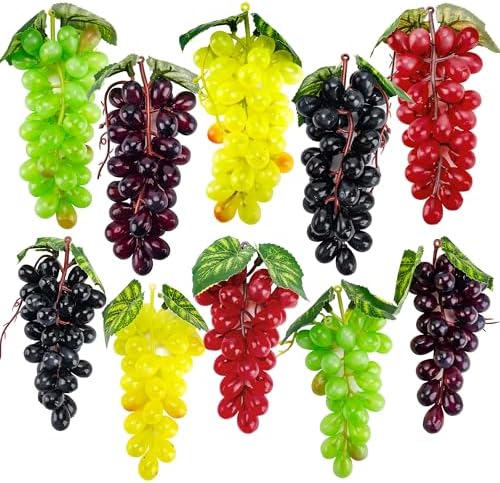 Toopify 10 Bunches Artificial Grapes Decor
