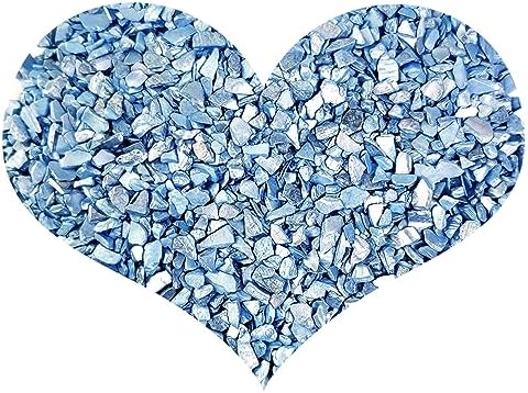 HappyFiller 23 Oz Crushed Shells Vase Filler Blue