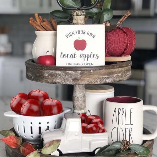 BigOtters Artificial Apples 30PCS for Home Kitchen Decor