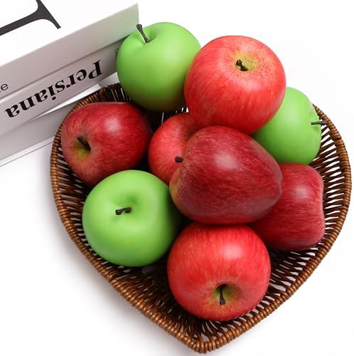 6PCS Artificial Green Apples for Home Decorations