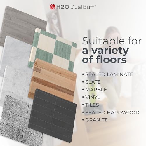 H2O HD Dual Buff Microfiber Cloth Replacement Pack of 2
