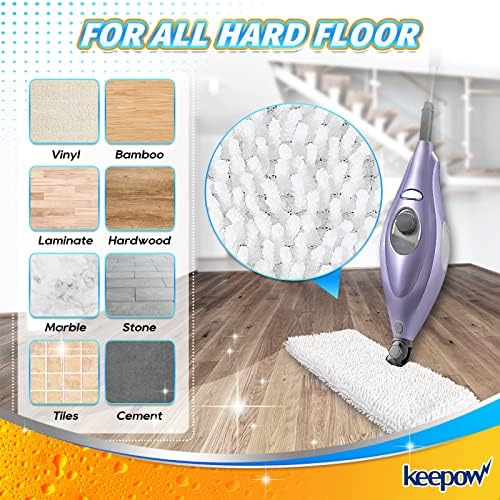 KEEPOW Steam Mop Replacement Pads for Shark S3500 Series