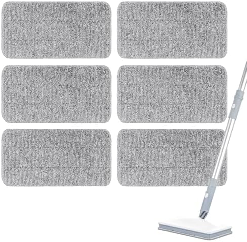 6 Pack Microfiber Steam Mop Pads for Seyola Series Washable Reusable