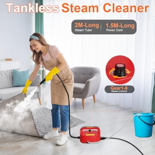 2500W Handheld Steam Cleaner for Deep Cleaning