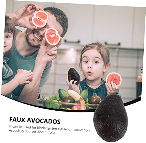 PRETYZOOM 6Pcs Artificial Avocados Faux Fruit Decoration