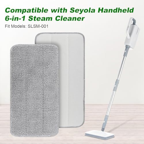 6 Pack Microfiber Steam Mop Pads for Seyola Series Washable Reusable