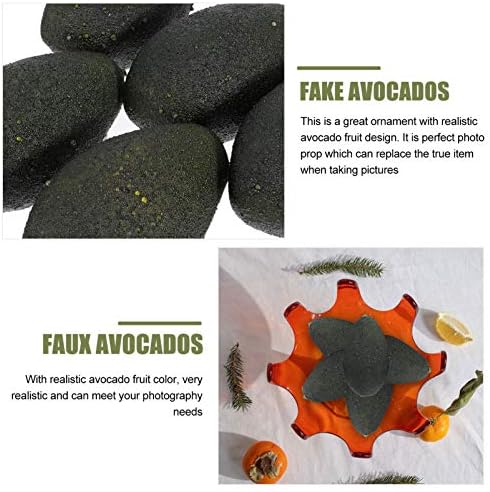 Hemoton 5pcs Realistic Artificial Avocado Decorations