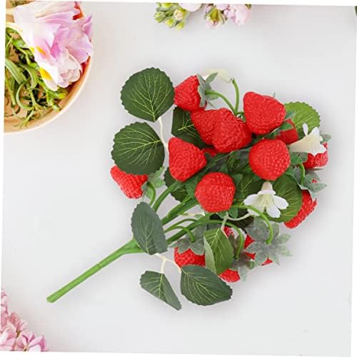 Garneck 2 Pcs Artificial Strawberry Picks for Home Decor