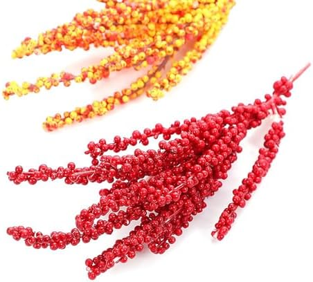 10 PCS Artificial Red Berry Stems for Holiday Decor