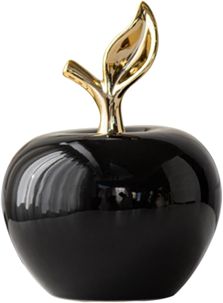 MAGICLULU Ceramic Apple Figurine 45in Lifelike Desktop Decor