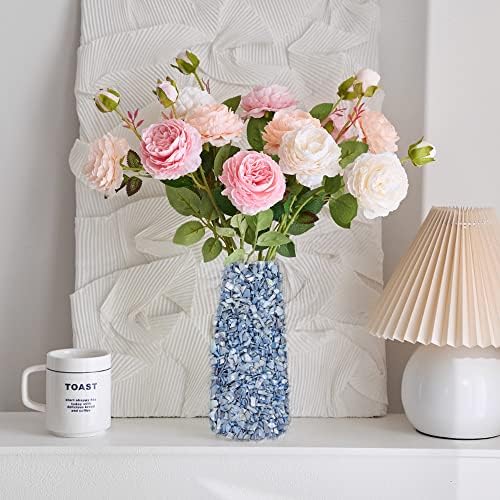 HappyFiller 23 Oz Crushed Shells Vase Filler Blue
