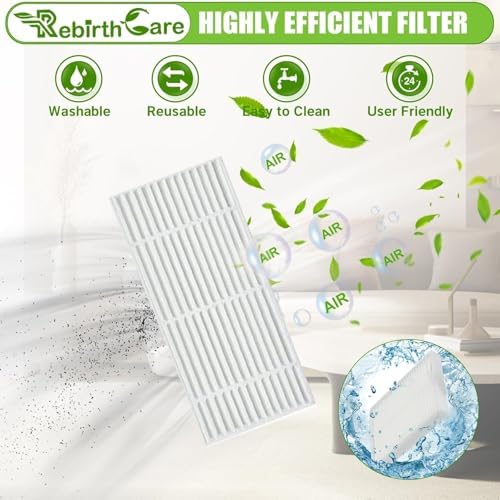Rebirthcare Replacement Parts for BR151 Robot Vacuum and Mop Combo