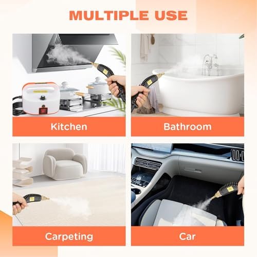 Multipurpose Handheld Steam Cleaner with 6 Speed Knob