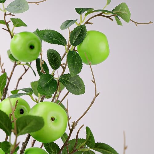 Gresorth Artificial Apple Branches 3pcs Decor Display