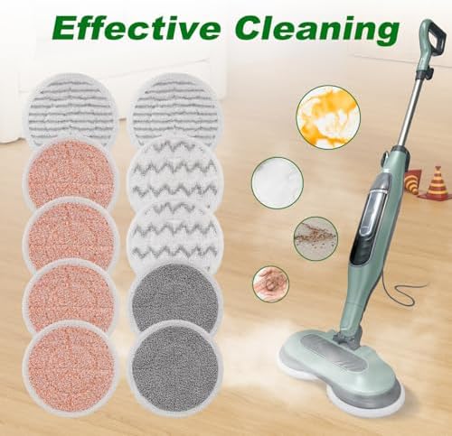 GreeSuit 10 Pack Steam Mop Pads Compatible with Shark S8201 S7001 Series