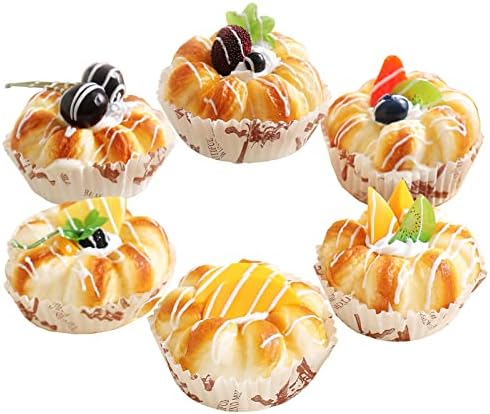 Realistic Fake Cupcakes 6 Pack for Display