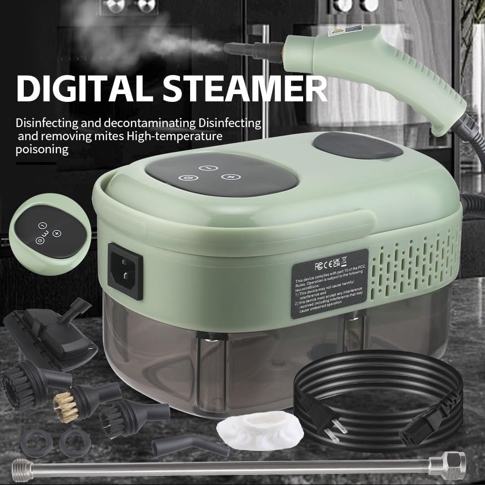 Handheld Steam Cleaner 2500W 1100ml Tank 6-Gear Adjustable