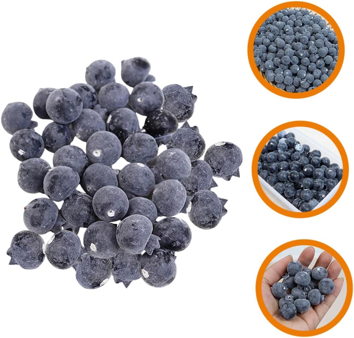 100pcs Lifelike Blueberry Foam Fruit Decor for Home Classroom