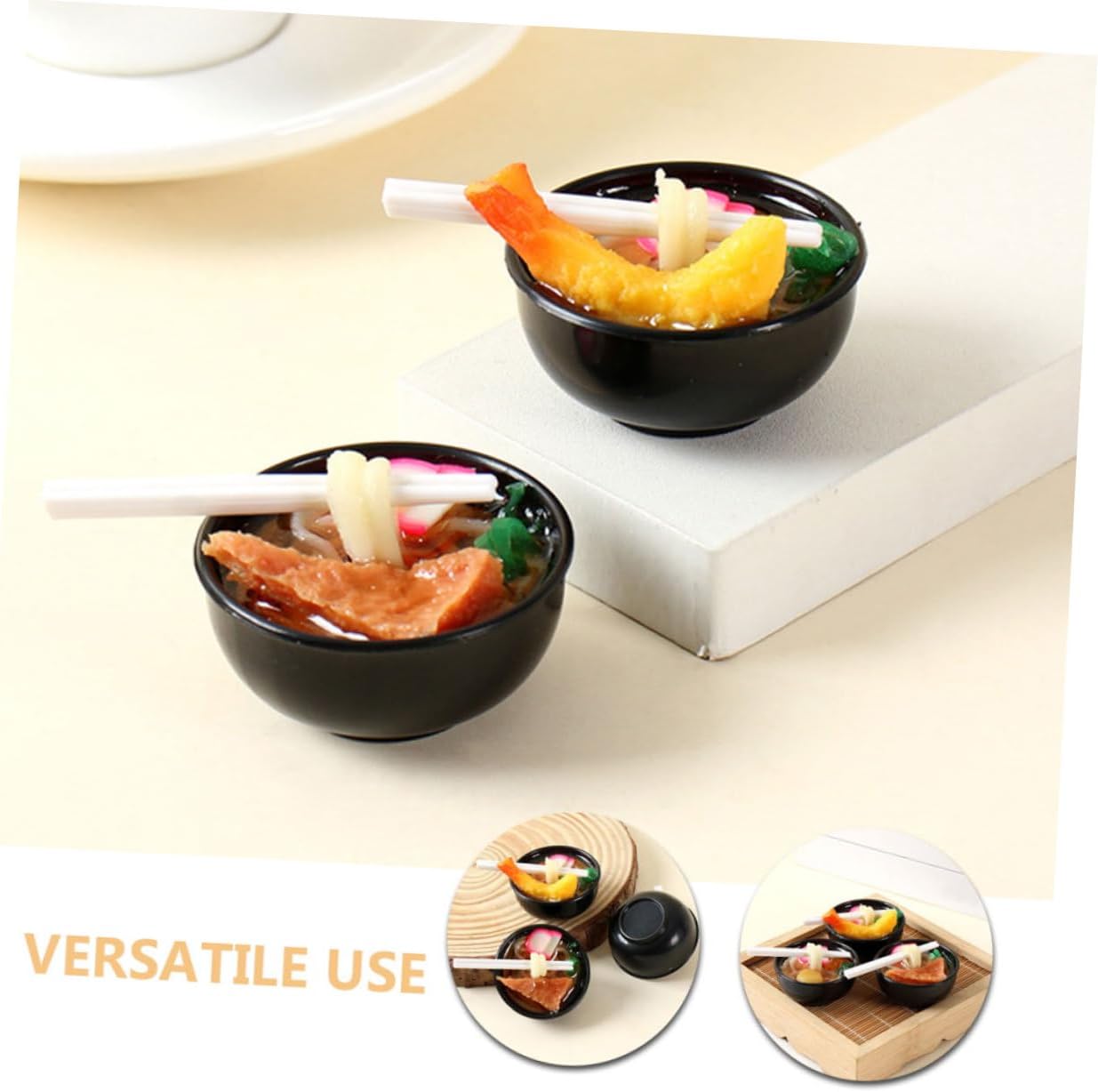 KICHOUSE 3pcs Pasta Display Artificial Shrimp Props