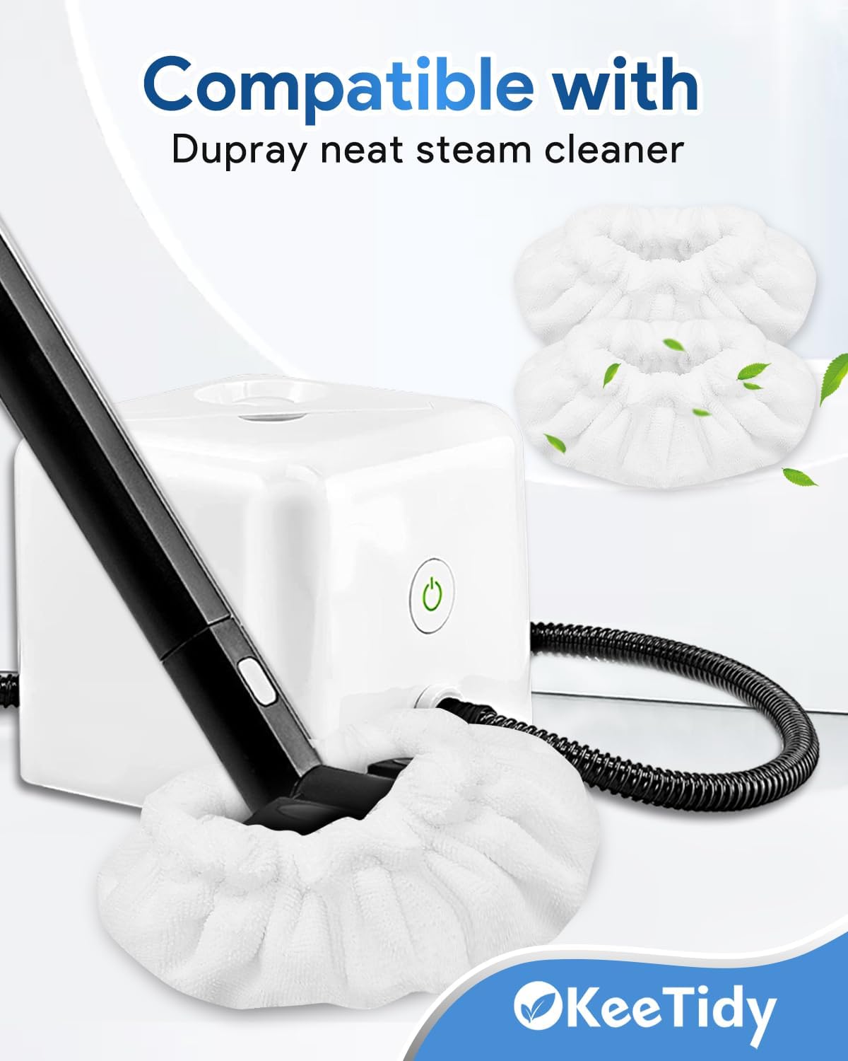 KeeTidy Steam Cleaner Attachments 2 Large Rectangle 4 Small Triangle Bonnets