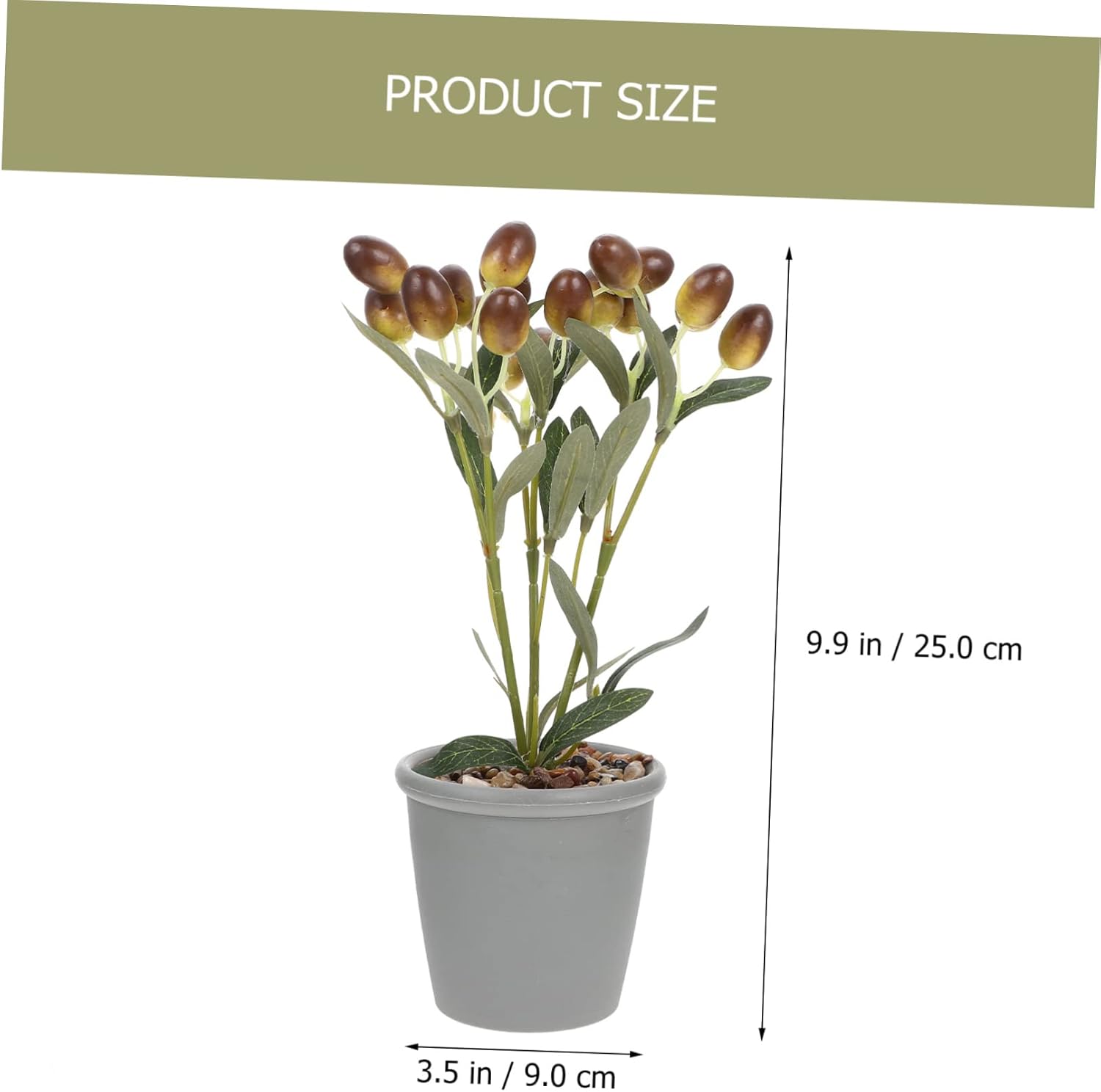 ARTIBETTER Artificial Faux Fruit Bonsai Potted Plant Decor