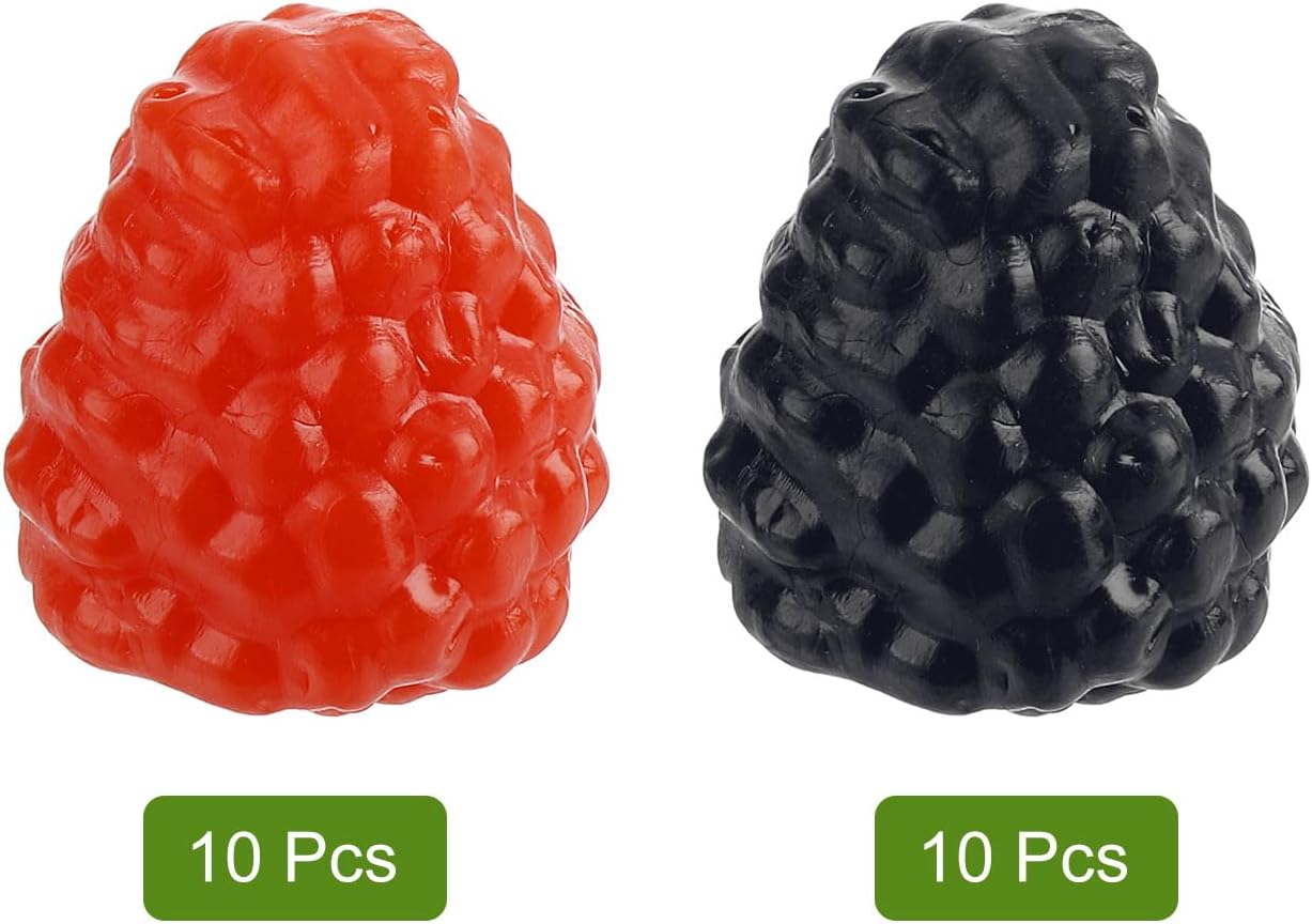 Uxcell 20pcs Artificial Raspberry Realistic Photography Props