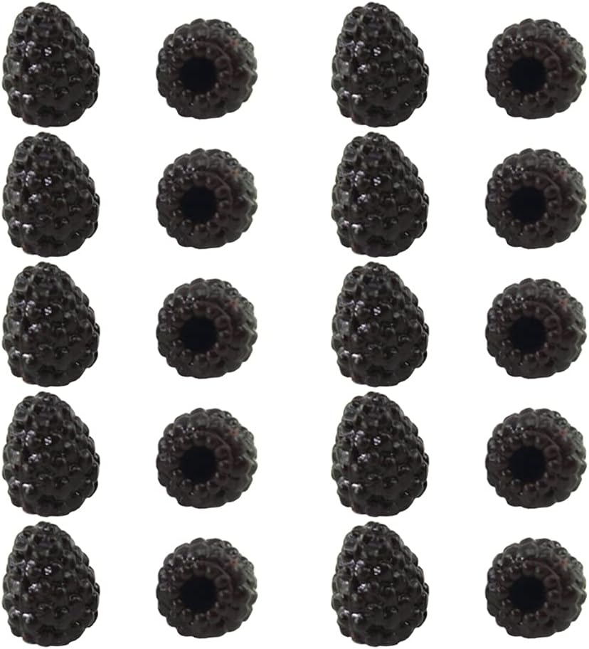 Xiao Hua Artificial Fruit Set 50pcs Black Raspberry Decor