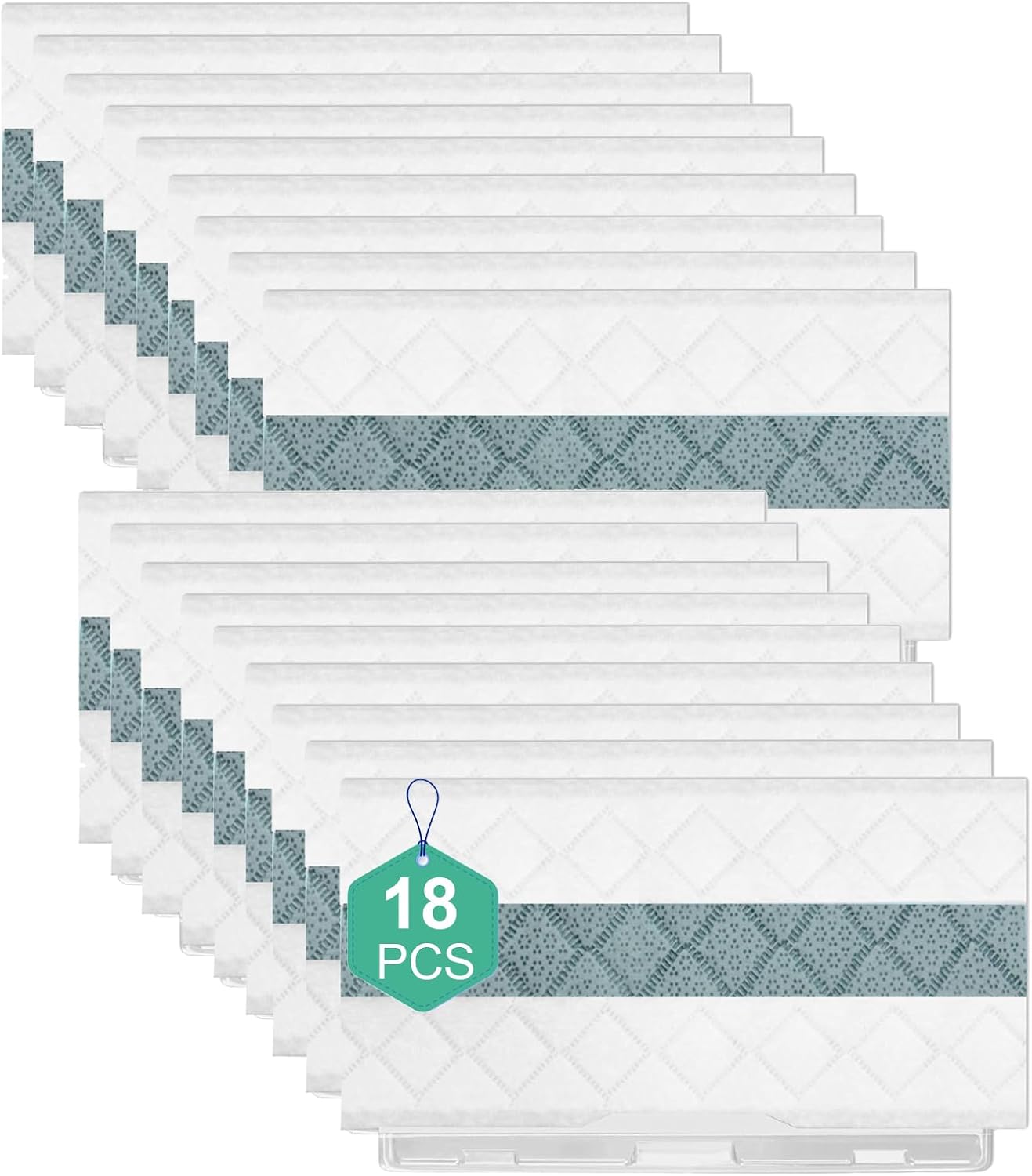 18 Pack Shark VACMOP Pro Replacement Mop Pads