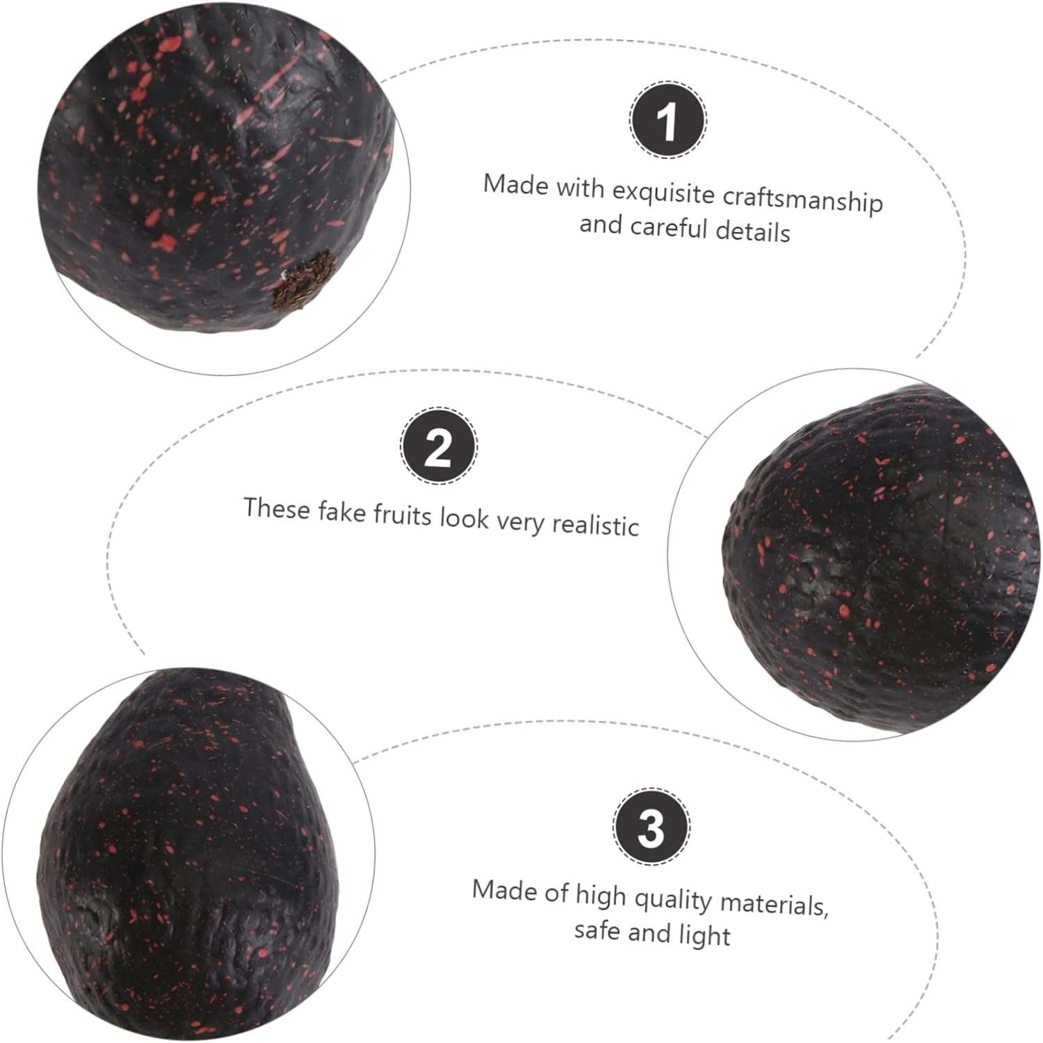 MAGICLULU 6pcs Realistic Artificial Avocado Decor 1