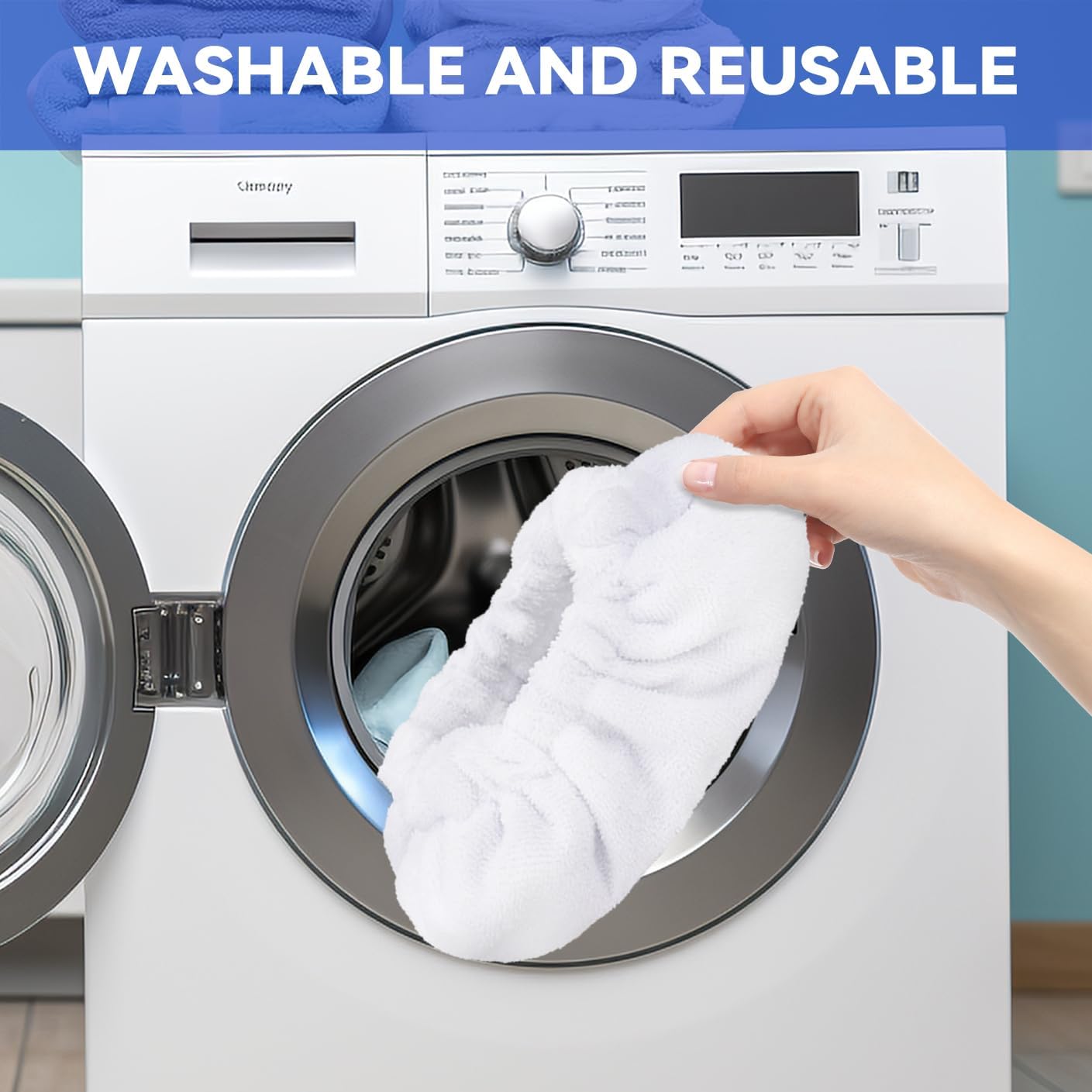 Steam Mop Pads for Neat Steam Cleaner - 8 Pack Reusable Microfiber Pads