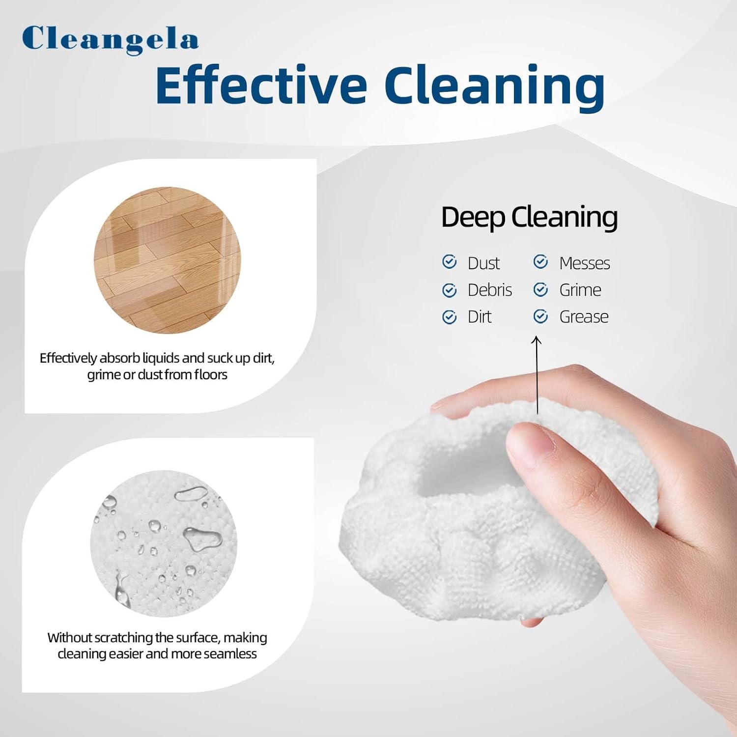 12 Pack Steam Cleaning Pads for Dupray Steam Cleaners