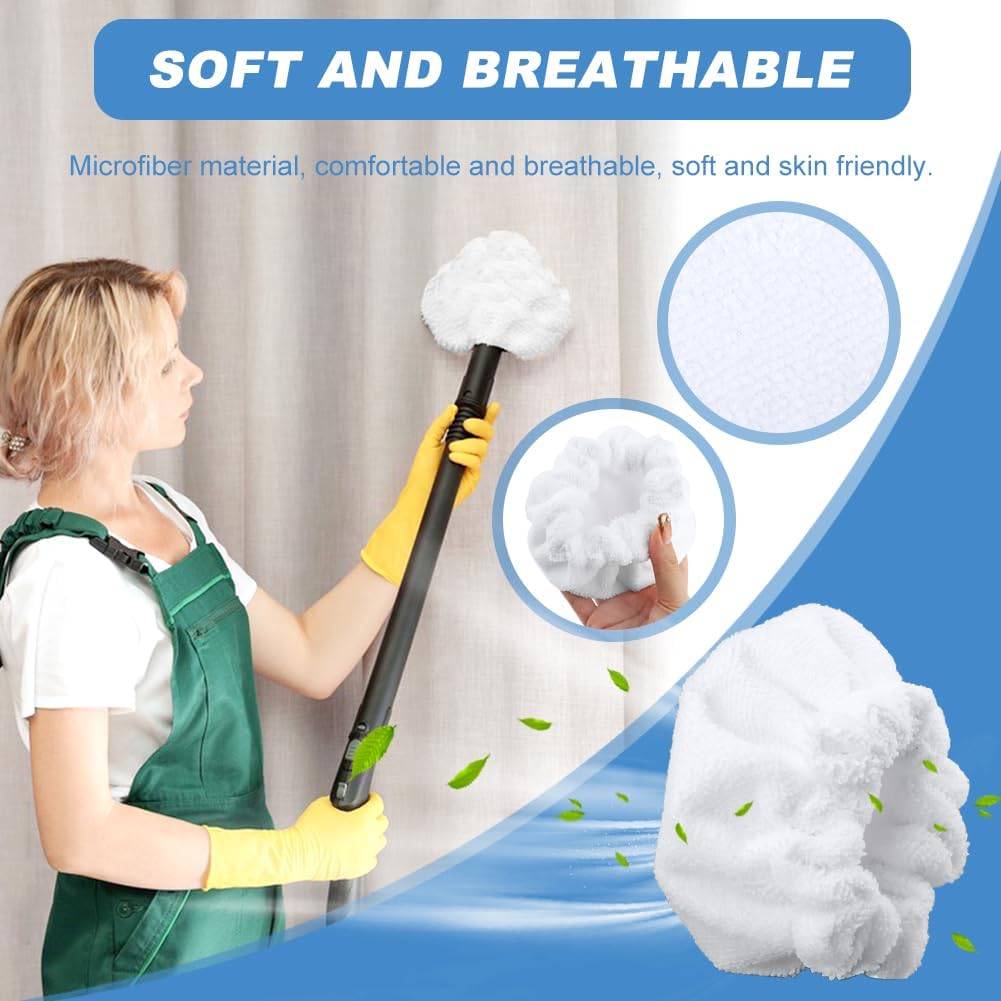 LVOERTUIG Steam Mop Pads for Handheld Steam Cleaner 10pcs