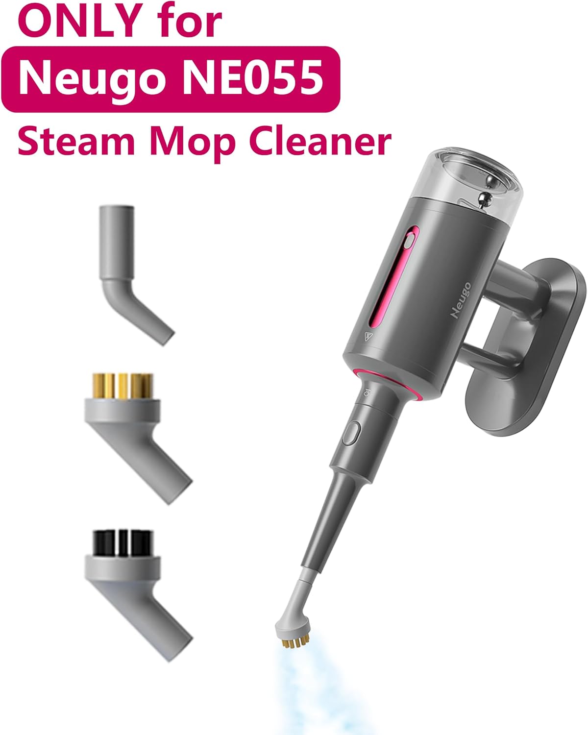 3 Piece Brush Accessories Kit for Neugo NE055 Series Steam Mop