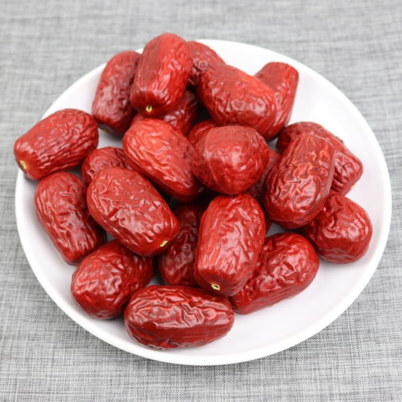 Totority Artificial Red Jujube Decorations 20Pcs