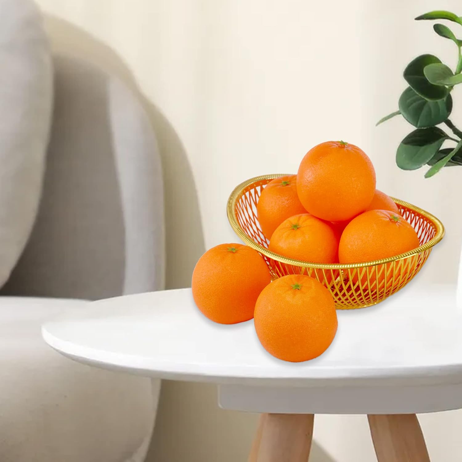 ZEAYEA 24 Pcs Artificial Oranges for Home Decoration