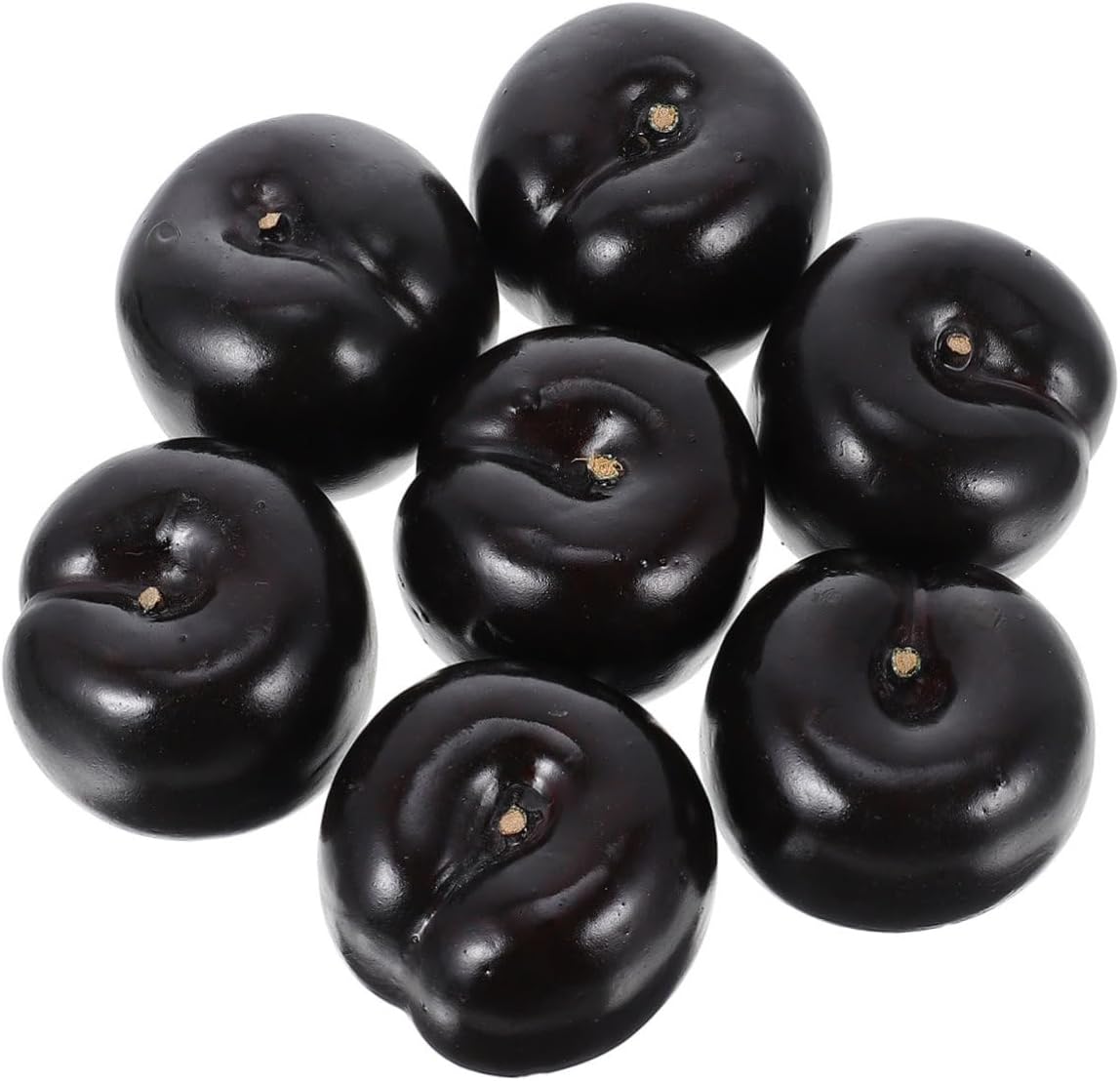 8Pcs Artificial Plum Models for Home and Kitchen Decor