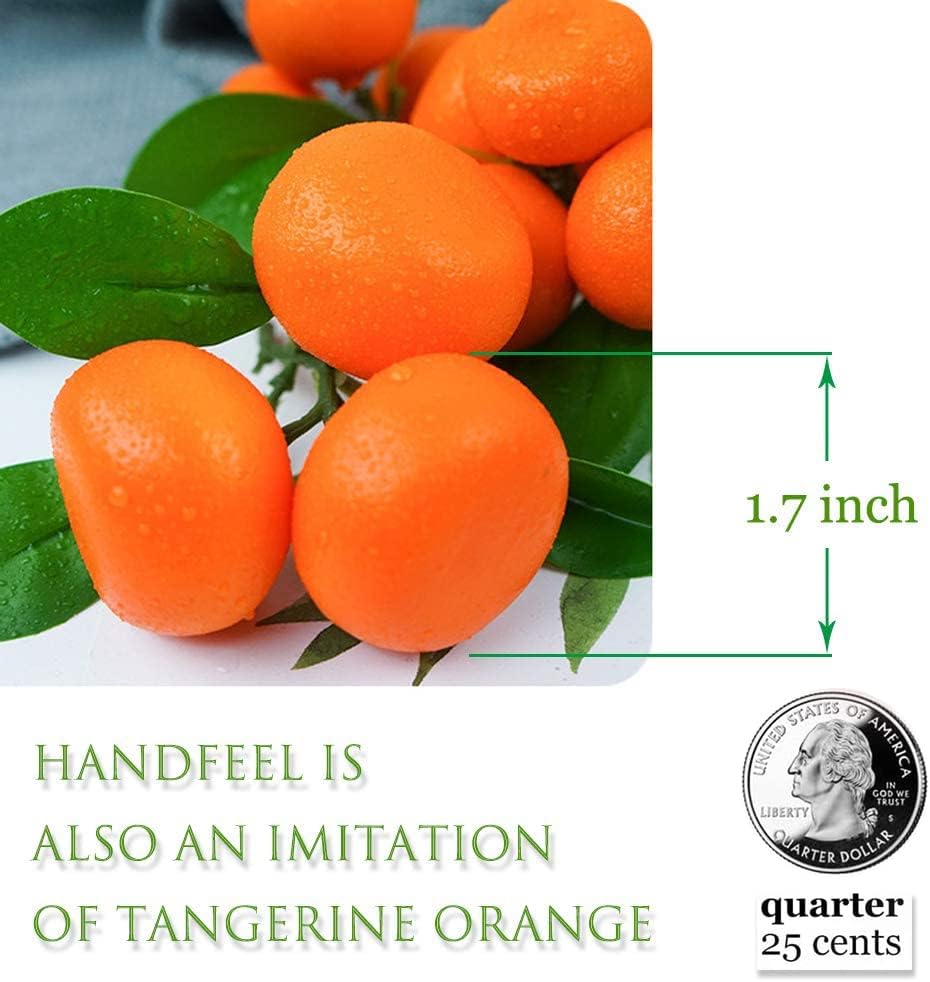 Hagao Fake Mini Tangerine Orange Artificial Fruit Set of 3