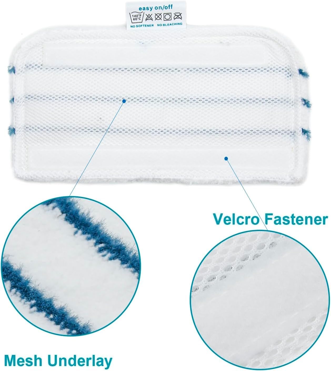 8 Pack SMP20 Washable Steam Mop Pads for BlackDecker Models