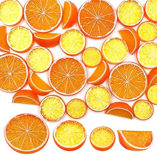SNAIL GARDEN 30Pcs Artificial Lemon Slices Blocks