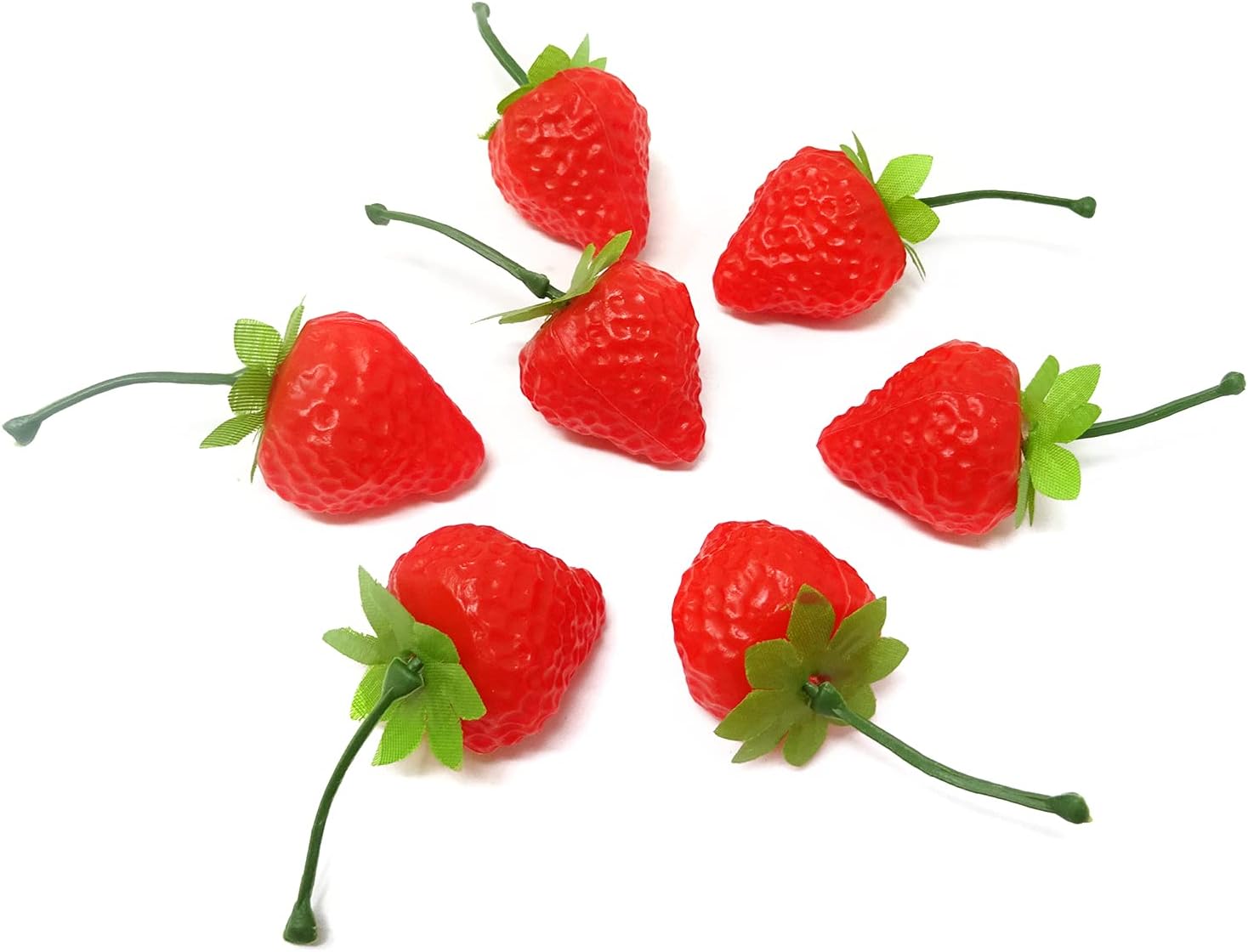 Honbay 20PCS Plastic Artificial Red Strawberries Decoration Prop