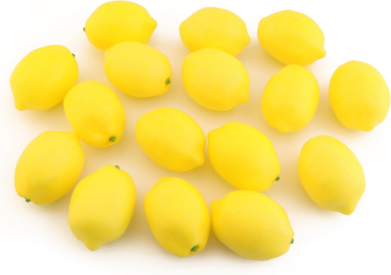 16PCS Realistic Artificial Yellow Lemons Kitchen Decor
